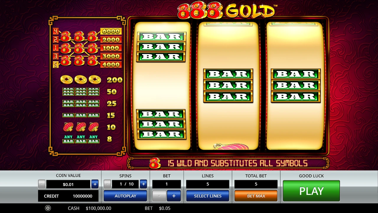 Portada de 888 Gold