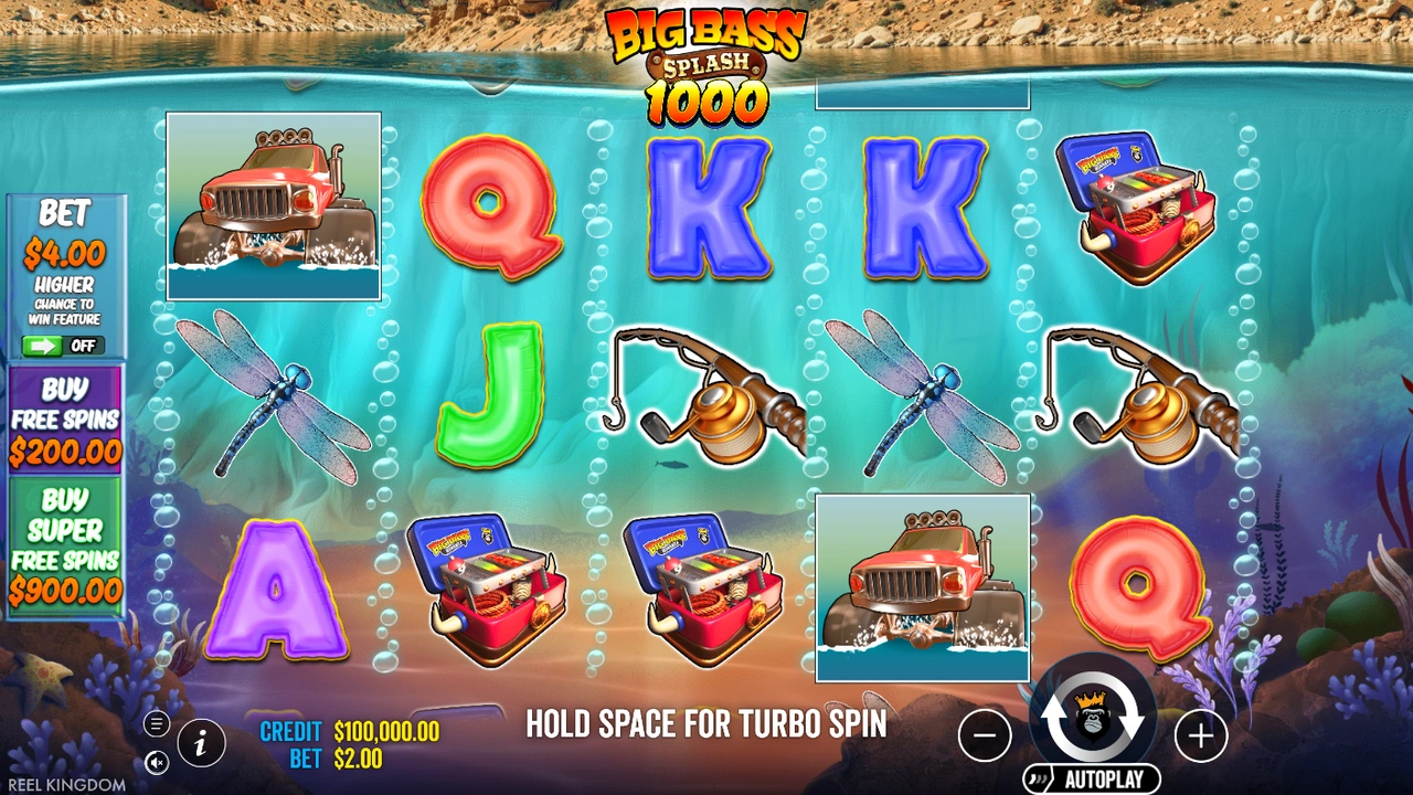 Portada de Big Bass Splash 1000